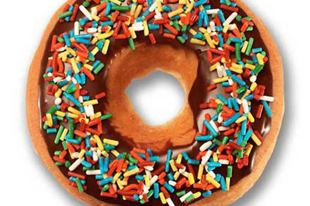 Study participants were shown images of tasty foods such as donuts. 