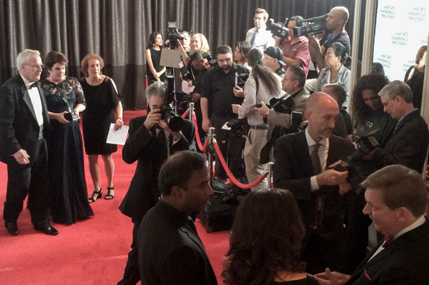 Honored guests such as David and Dana Dornsife and celebrities such as Fran Drescher and Joe Piscopo were among those who paused on the red carpet as they entered the fundraising event to fight cancer.