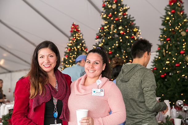 Thousands of employees were expected at the Health Sciences Campus Holiday Luncheon. (Photo/Ricardo Carrasco III)