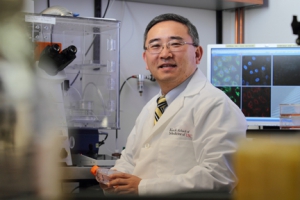 Principal investigator Jae Jung received a $7.5 million grant to help discover how to short circuit development of Kaposi’s sarcoma. (Photo/Phil Channing)