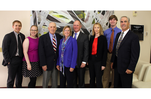 Pictured here from the foundation are directors William Haake, Martha E. Haake, Richard Haake, Marla Elliott, Donald Haake, Jane Haake-Russell, John Russell and James Russell.
Photo/Sara Reeve