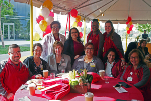Employees enjoy breakfast at Keck Medicine of USC's Years of Service breakfast celebration during Hospital Week, May 9, 2016.