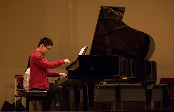 Andrew Tung plays Koji Kondo's Zelda Medley at the Keck Music Society's Second Annual Lunch Recital, sponsored by Elaine Sarkaria. 