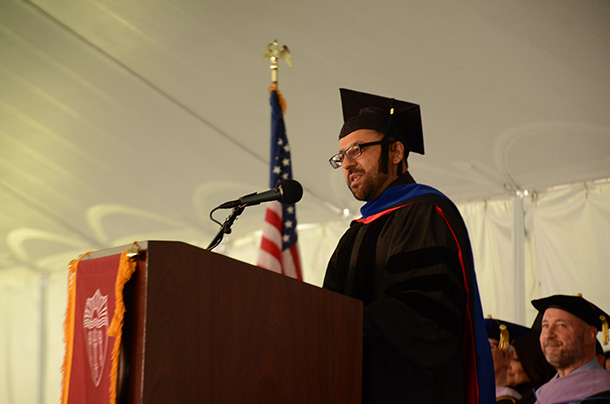 Varun Soni, dean of the USC Office of Religious Life, was the speaker for the Herman Ostrow School of Dentistry of USC’s commencement ceremony, held May 12 on the University Park Campus.