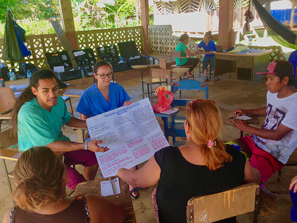 Global Medicine students explore issues related to global health during the school year, including to Panama, seen here.