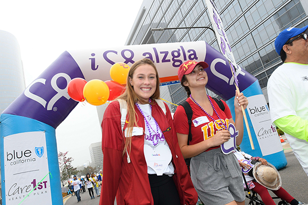 Participants at the walk4ALZ included members of the Keck School of Medicine of USC and USC Leonard Davis School of Gerontology.