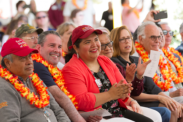Ghecemy Lopez, center, claps during the Festival of Life celebration on June 2.