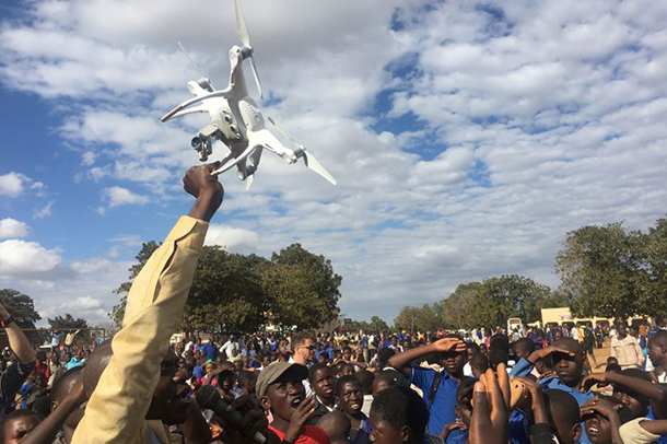 In Malawi, drones are tested for services such as delivering emergency medical supplies.