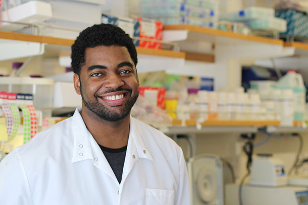 D'Juan Farmer has been named a Howard Hughes Medical Institute Hanna H. Gray Fellow, and will be receiving eight years of funding.