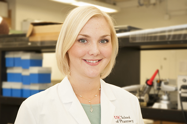 Jordanna Jayne, PhD candidate in clinical and experimental therapeutics, is part of a research team that is investigating new potential treatments for cystic fibrosis lung disease.