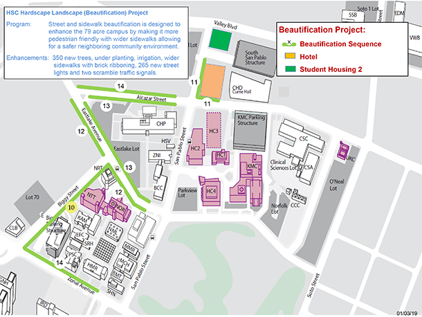 usc sciences campus map Construction Projects Across Health Sciences Campus Look To Build Momentum In 2019 Hsc News usc sciences campus map