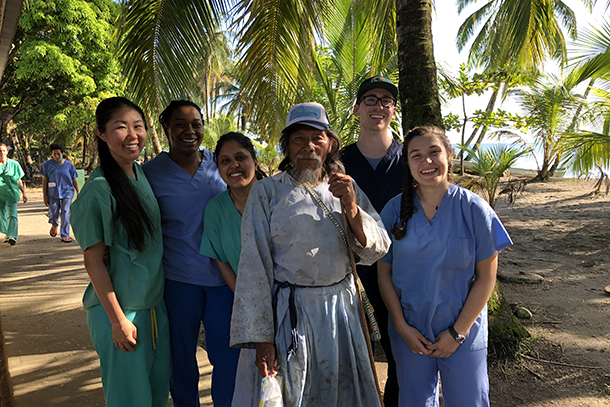 Global Medicine students showed photos from their study away experiences during the Global Medicine Roundtable.