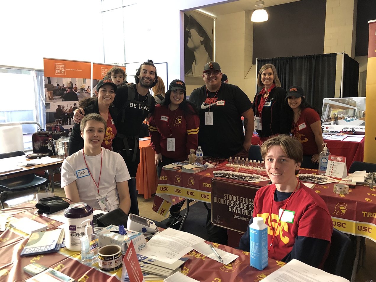 On January 25th, the Keck Medicine of USC Stroke Program and the Nurses of USC participated in the Wayfarer Foundation’s Skid Row Carnival of Love.