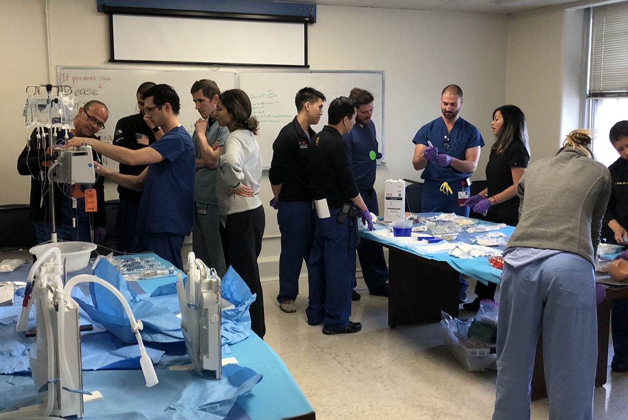 Surgical residents are pitching in during the COVID-19 pandemic by training to work as clinical care nurses.
