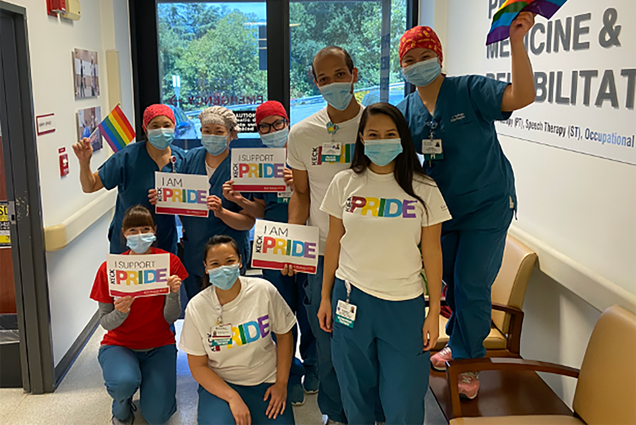 In 2015, Keck Medicine established Keck PRIDE to ensure that the health system would continue to develop and implement best practices for LGBTQ+ inclusivity. 