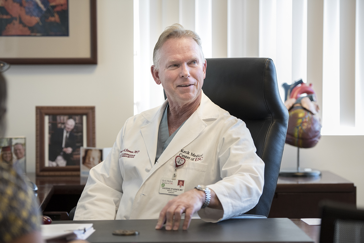 Vaughn Starnes, an accomplished cardiac surgeon and educator, encourages colleagues to embrace the benefits of telehealth.