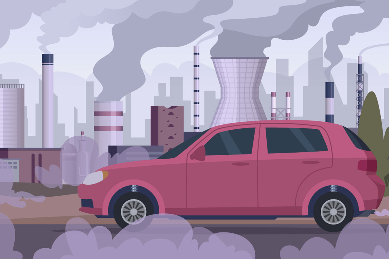 A recent study found that breathing in high levels of PM 2.5 fine particle air pollution was linked to shrinkage in the areas of the brain vulnerable to Alzheimer’s disease in older women. (Illustration/iStock)
