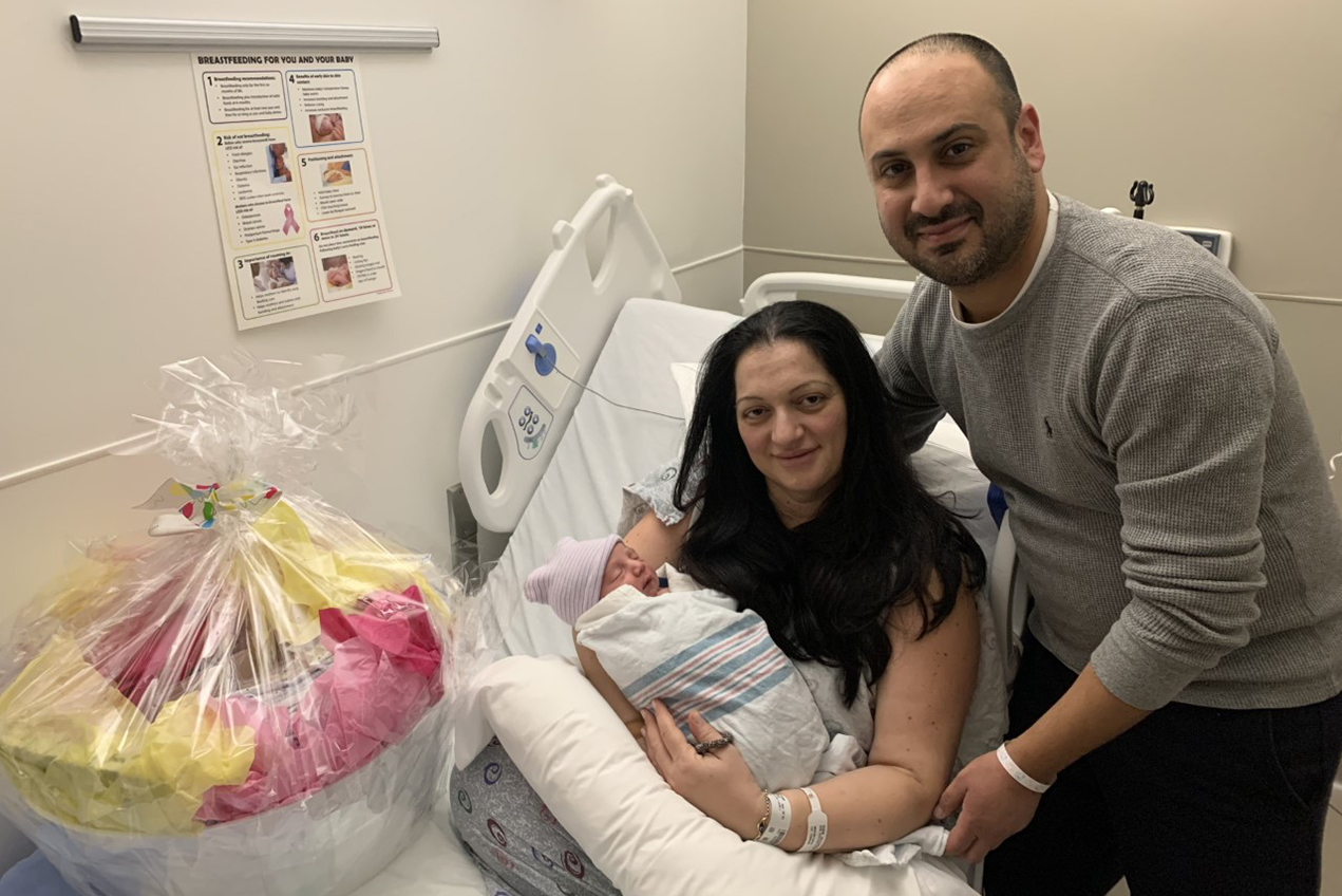 Baby Thomas Vartanian was born to mother Julyana Tekin and father Arbi Vartanian at 4:48 a.m. on Jan. 1, 2021, at USC Verdugo Hills Hospital.