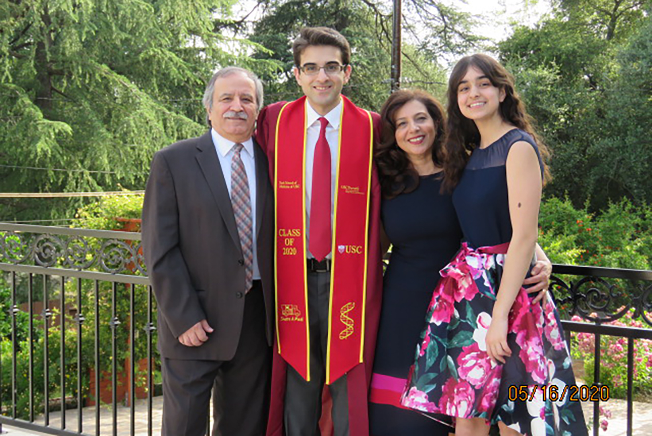 Ali Sahimi, inspired by his family’s medical history and record of academic achievement, encountered “a wellspring of opportunity” and “multiple levels of mentoring” at USC.