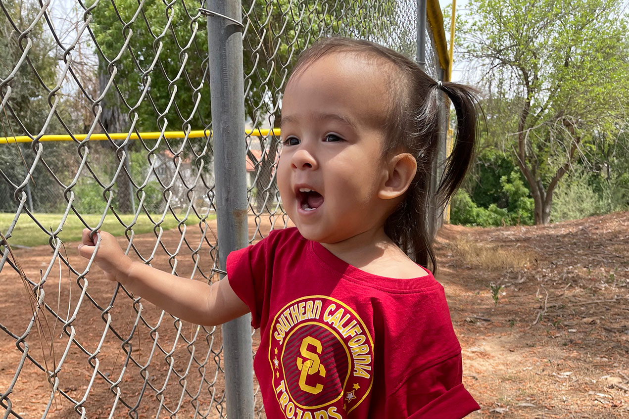 Abigail Giron is now 23 months old. She underwent a procedure to treat spina bifida as a 26-week-old fetus.