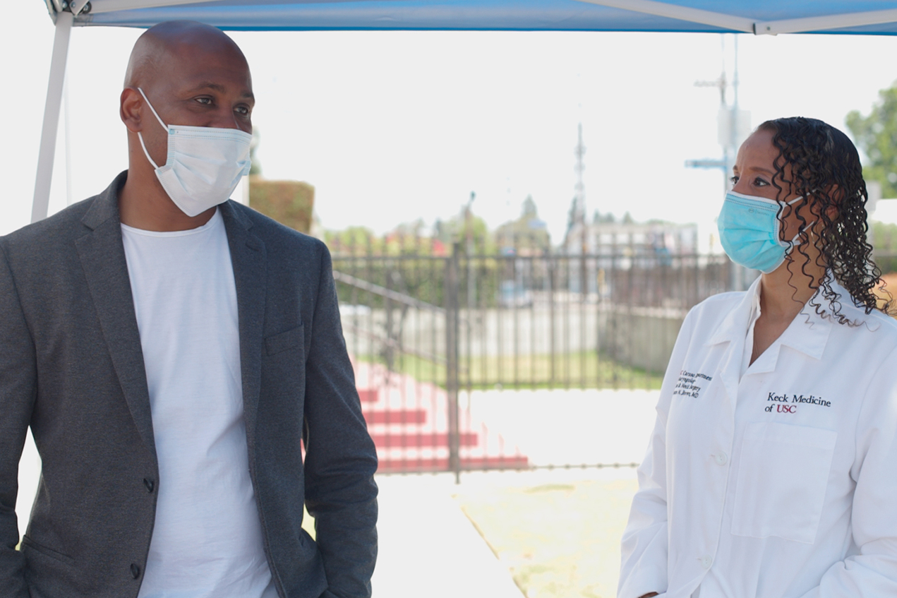 Leaders in their community, Alvin Stafford and Tamara Chambers combined efforts to help residents in Watts access vaccines and more.