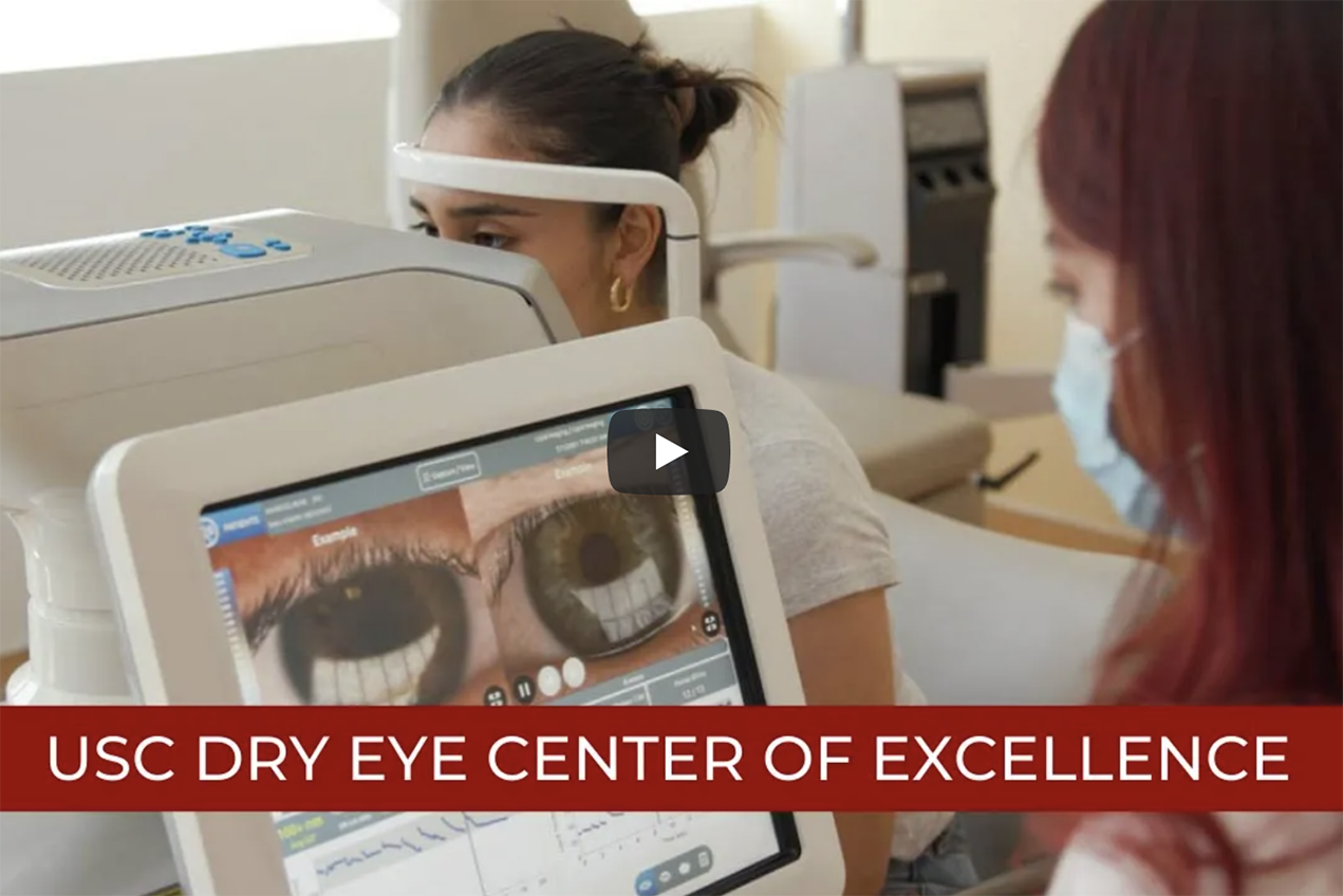The USC Dry Eye Center of Excellence is a novel collaborative comprised of basic scientists who do research into the mechanisms and therapies and clinicians who specialize in the diagnosis and treatment in the clinic.