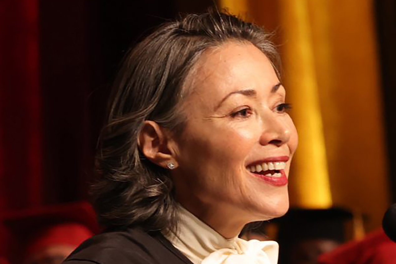 Award-winning journalist Ann Curry delivered the commencement speech at the Galen Center.