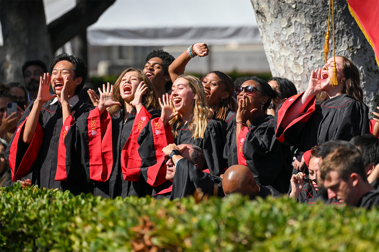 The new students celebrated the start of their USC academic journey.