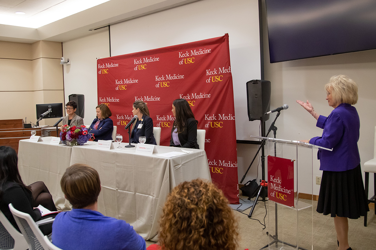 The event, which featured a panel of women leaders from across Keck Medicine, officially launched a new Keck Medicine ERG: the Women’s Initiative Network.