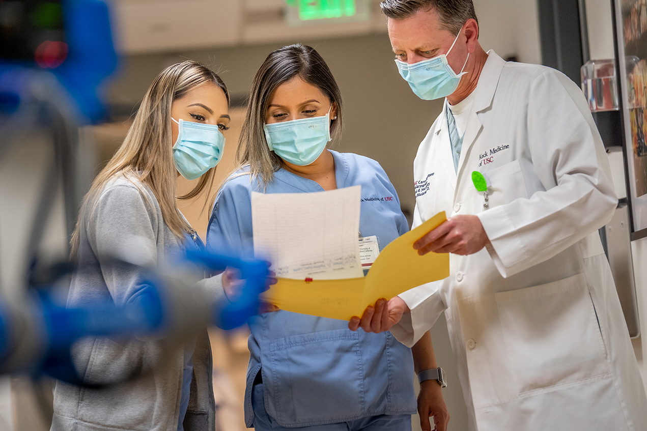 The latest guidance requires indoor masking for clinical settings. This includes any Keck Medicine location where staff interact with, could interact with, or care for patients.