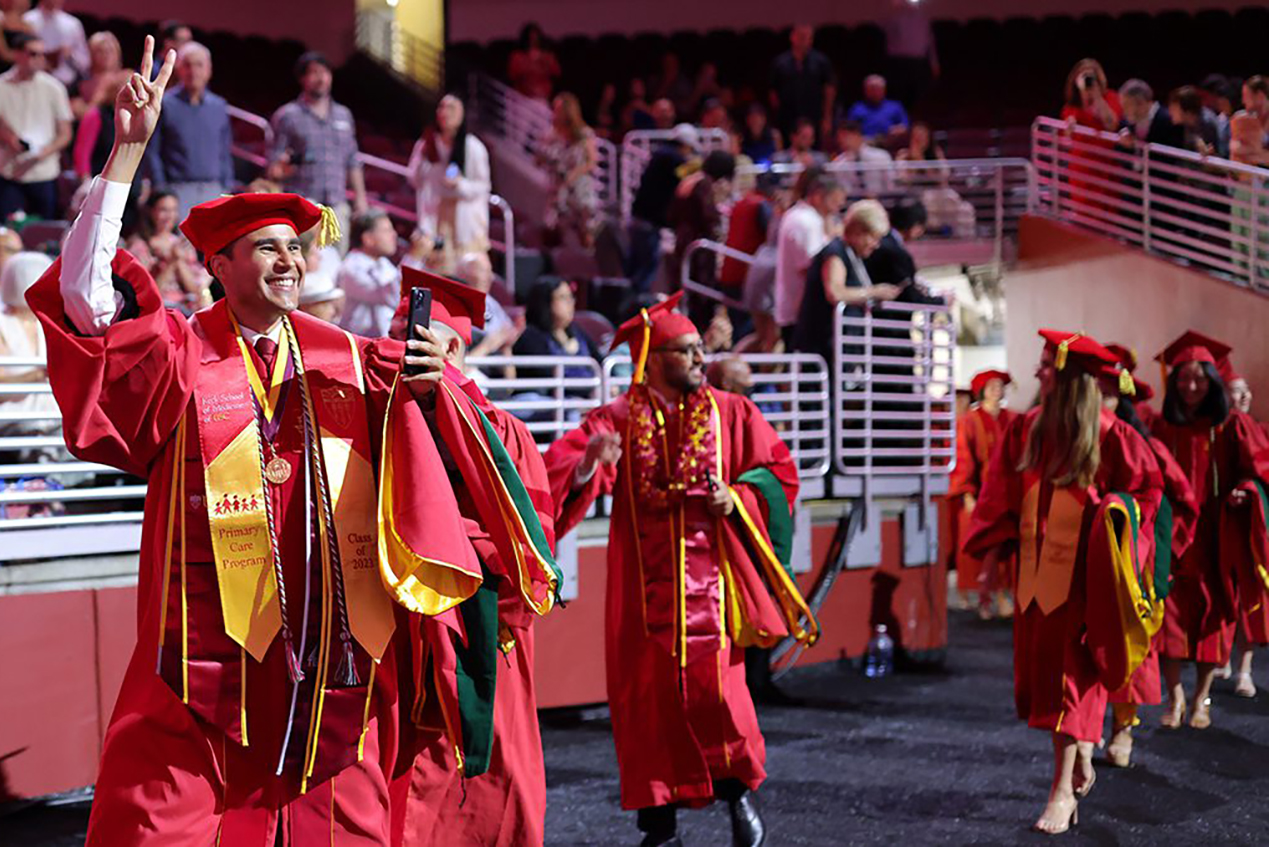 The commencement ceremonies marked the start of a new chapter for the Keck School of Medicine of USC’s Class of 2023.