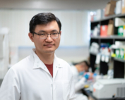 Zhipeng Lu, PhD, in his lab.