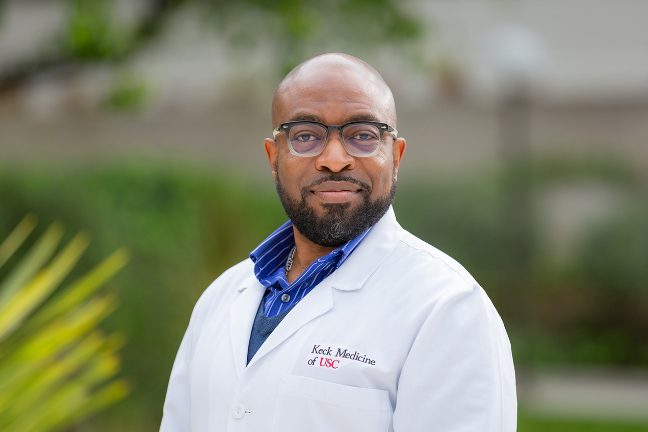 Jamlik Omari Johnson, MD, joined Keck Medicine of USC and the Keck School of Medicine of USC at the beginning of the year.