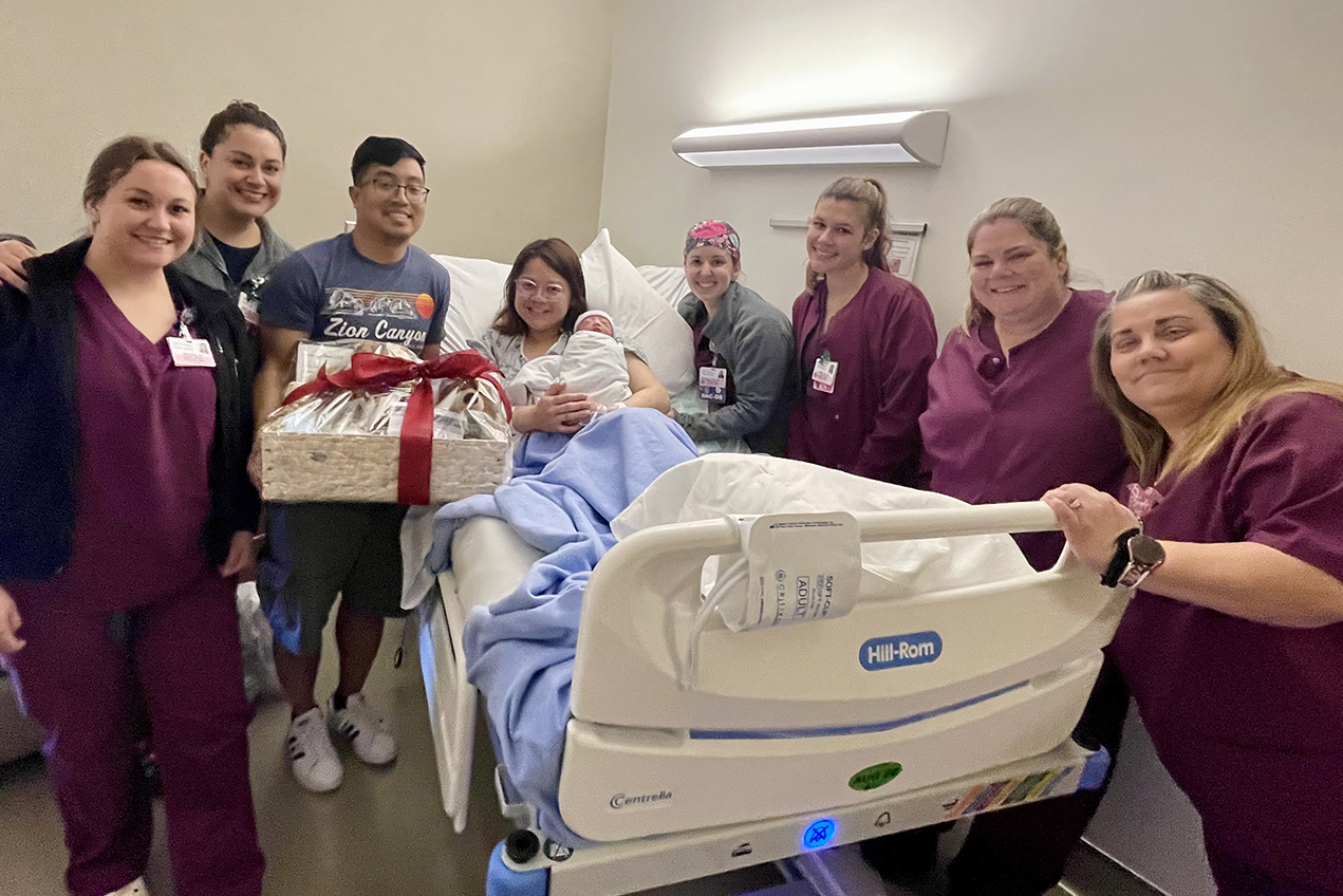 The first baby of 2024 at Verdugo Hills Hospital was born to Annie Nguyen, MD, an ophthalmologist from USC Roski Eye Institute, and her husband Andy.