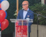 Keck Medicine CEO Rod Hanners speaks at the 2024 Veterans Day event.