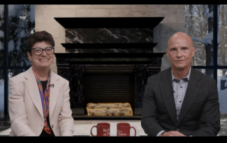 Carolyn Meltzer, MD, dean of the Keck School of Medicine of USC (left) and Rod Hanners, CEO of Keck Medicine of USC