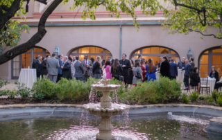 Employees of USC Arcadia Hospital gather to celebrate their workforce integration.