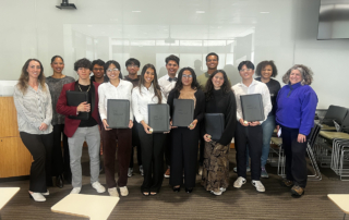 USC CIRM COMPASS scholars with stem cell faculty members Senta Georgia, PhD, Francesca Mariani and Louise Menendez