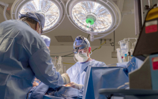 Vaughn Starnes, MD, performs a cardiovascular surgery